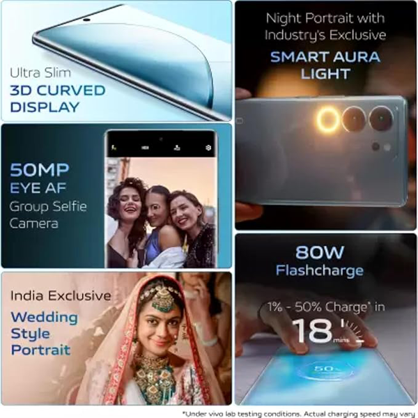 Buy Vivo V29 5G (8 GB RAM, 128 GB) Majestic Red Mobile Phone - Vasanth and Co